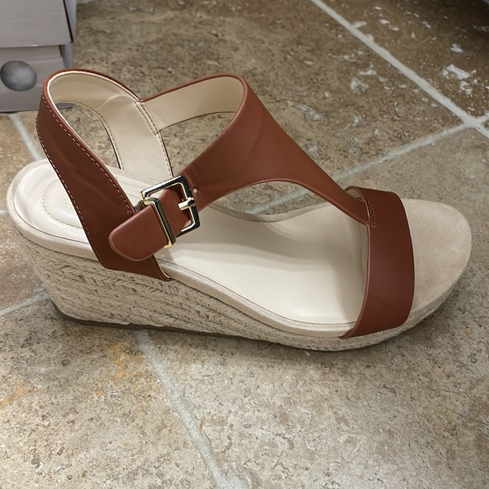 Kenneth Cole Reaction Brown Wedge Sandals